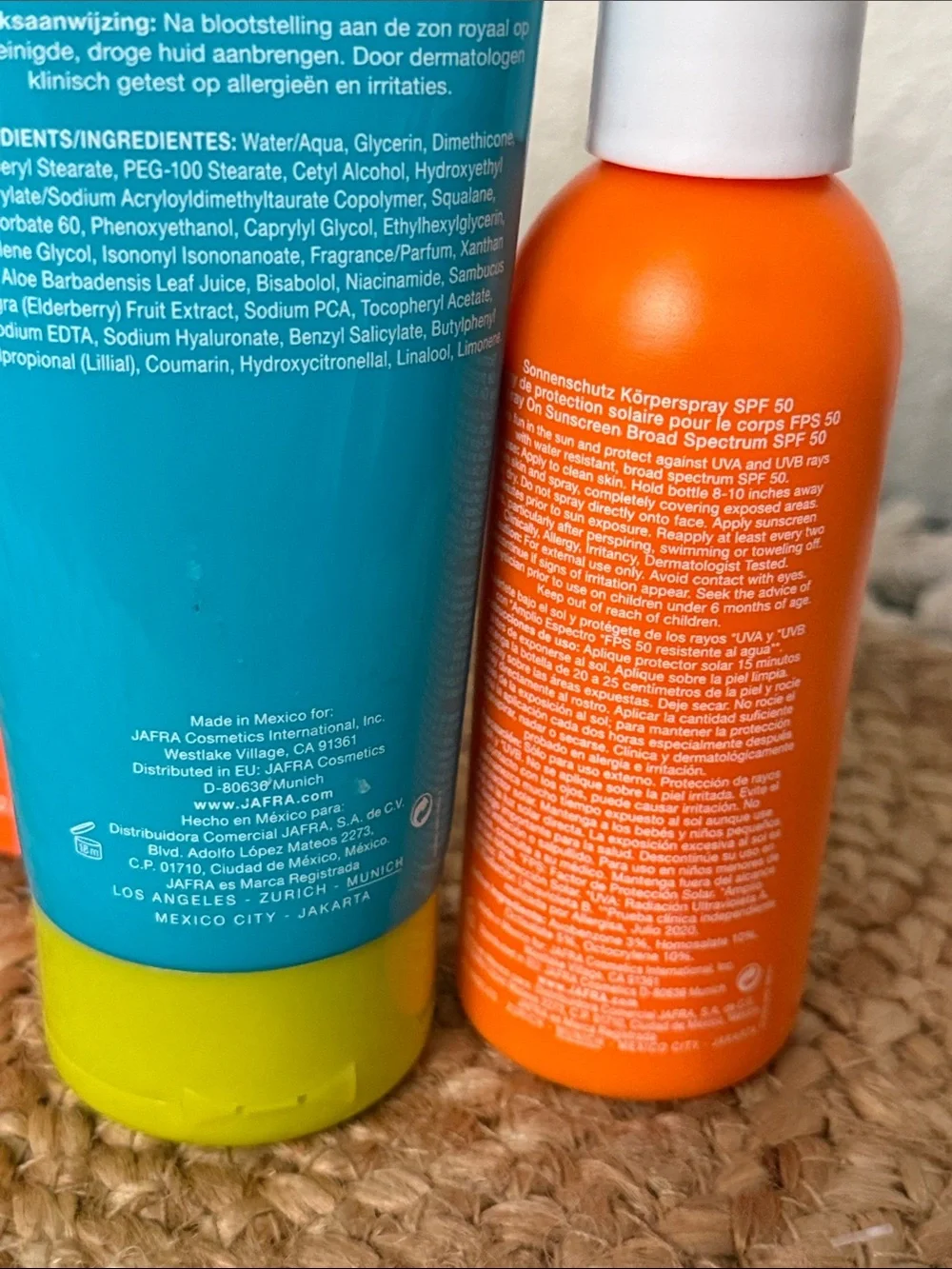 JAFRA SUN SPF 50 Spray Sunscreen & Cooling After Sun Relief Lotion Set